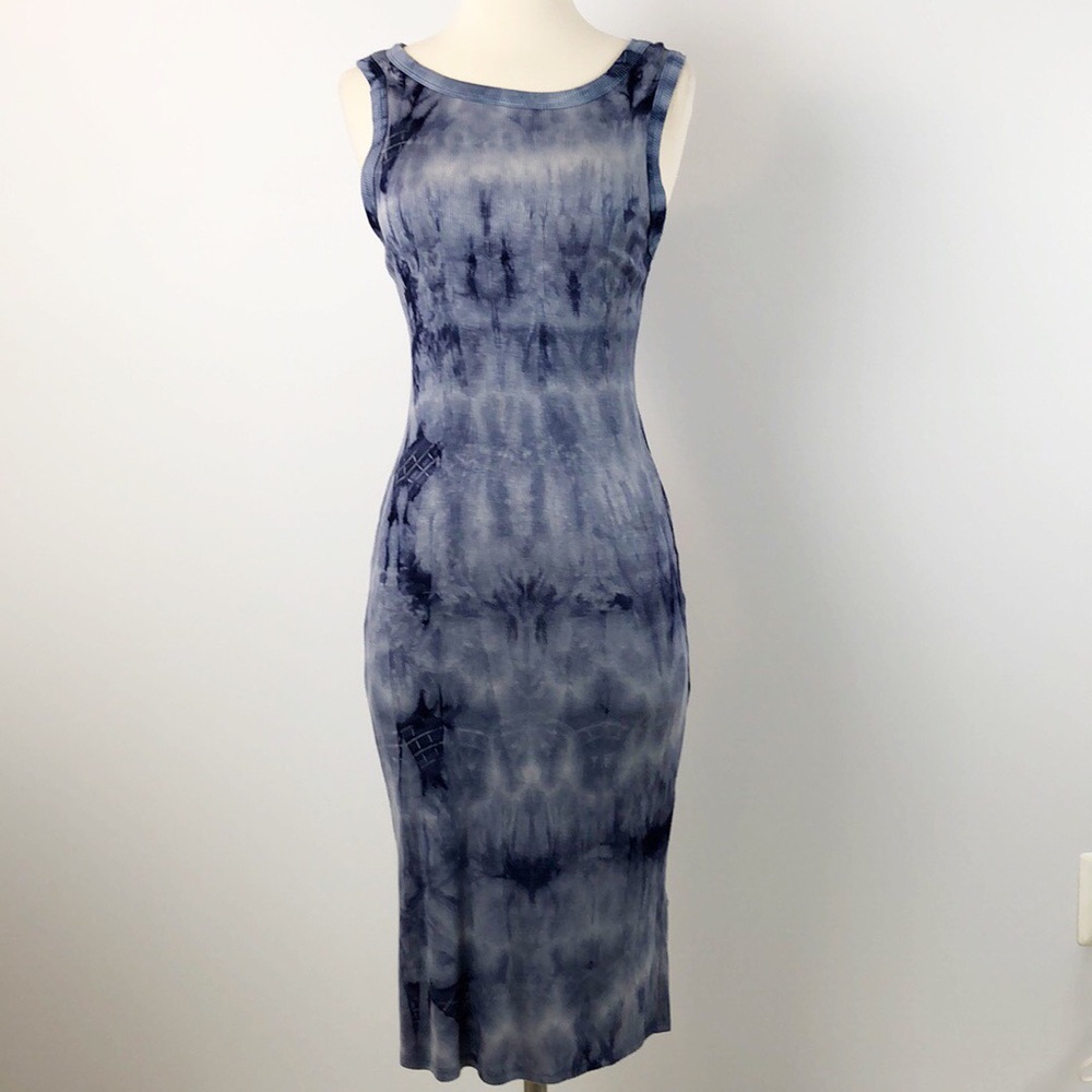 Superfoxx Dress Shirt Tie-Dye Medium Stretch Casual Sundress
